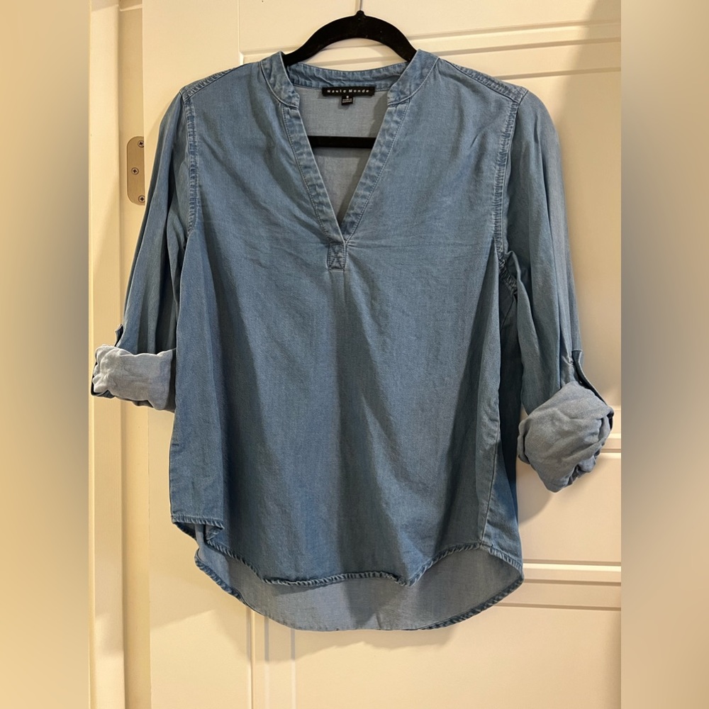 Denim blouse